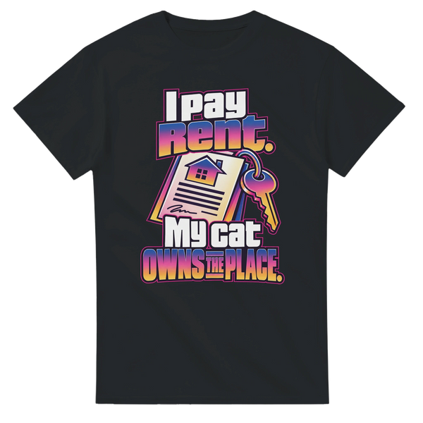 I Pay Rent, My Cat Owns the Place — T-shirt