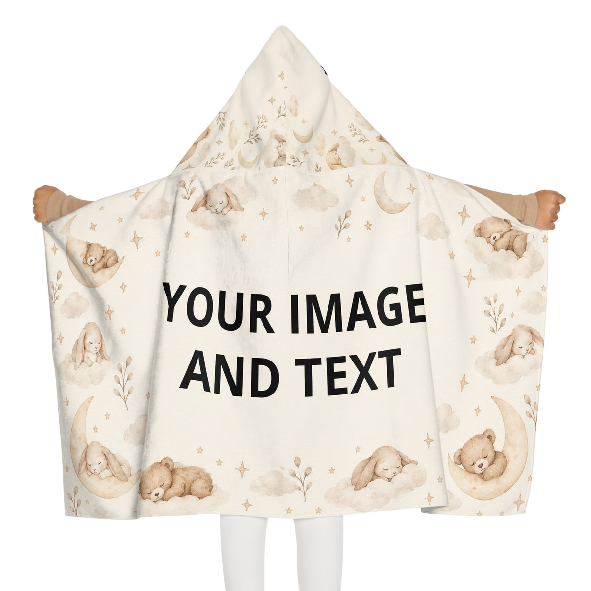 Little Moon Personalized Hooded Towel for Kids