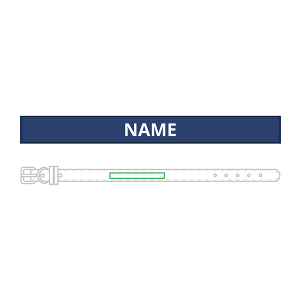 Personalised Leather Collar – Engraved