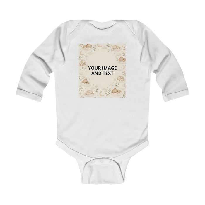 Little Moon Personalized Bodysuit, Long Sleeve