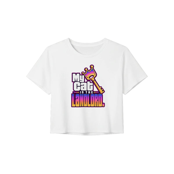 My Cat Is the Landlord — Crop tee