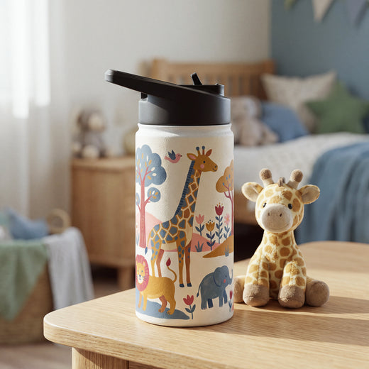 Bunny Floral Water Bottle