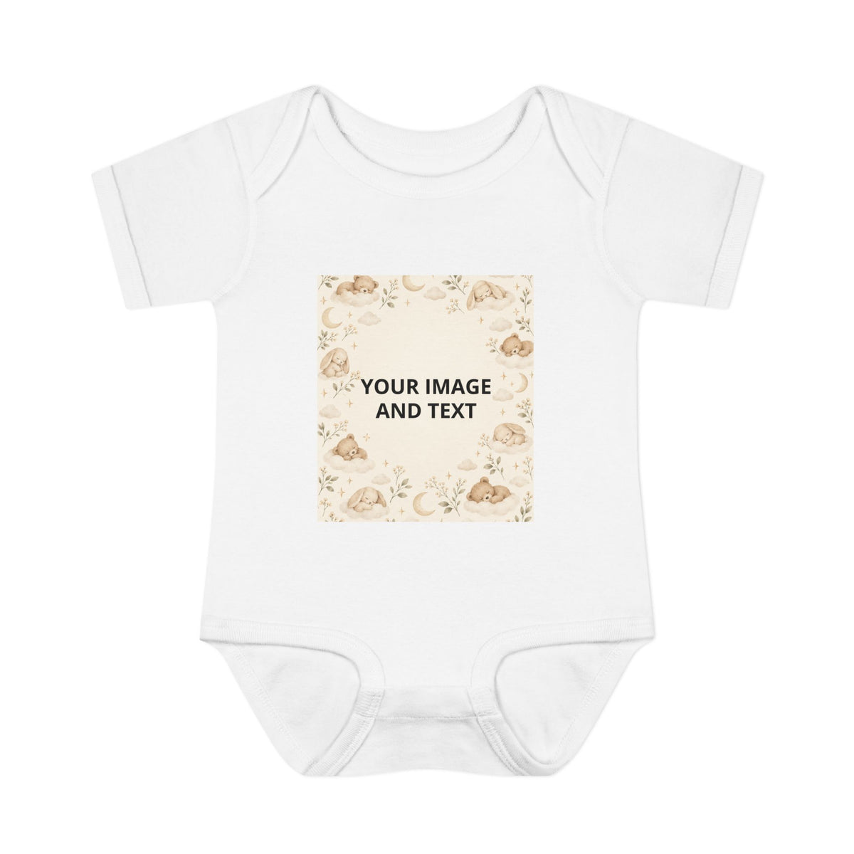 Little Moon Personalized Bodysuit, Name & Photo