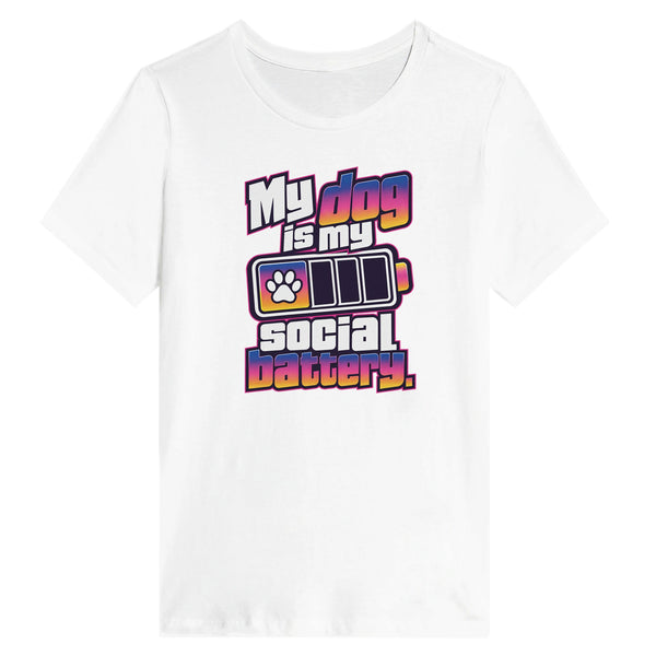 My Dog Is My Social Battery — Relaxed tee