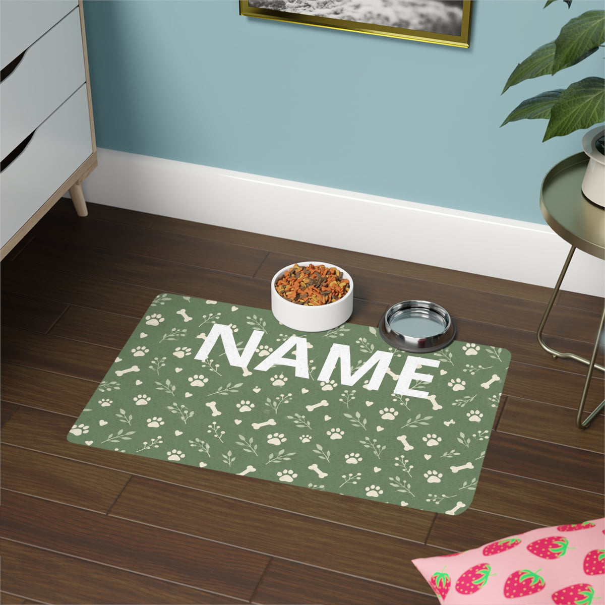 Personalised Food Mat – Paws & Bones