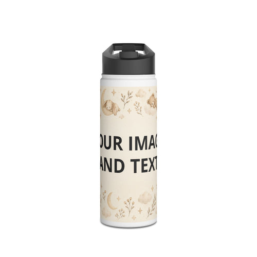 Bunny Floral Water Bottle