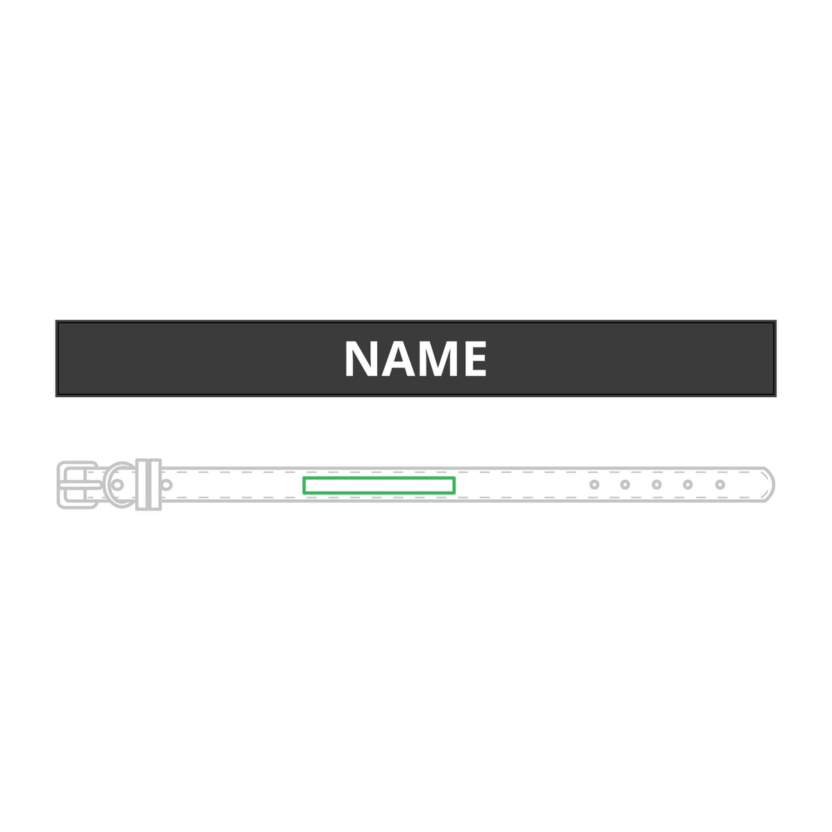 Personalised Leather Collar – Engraved
