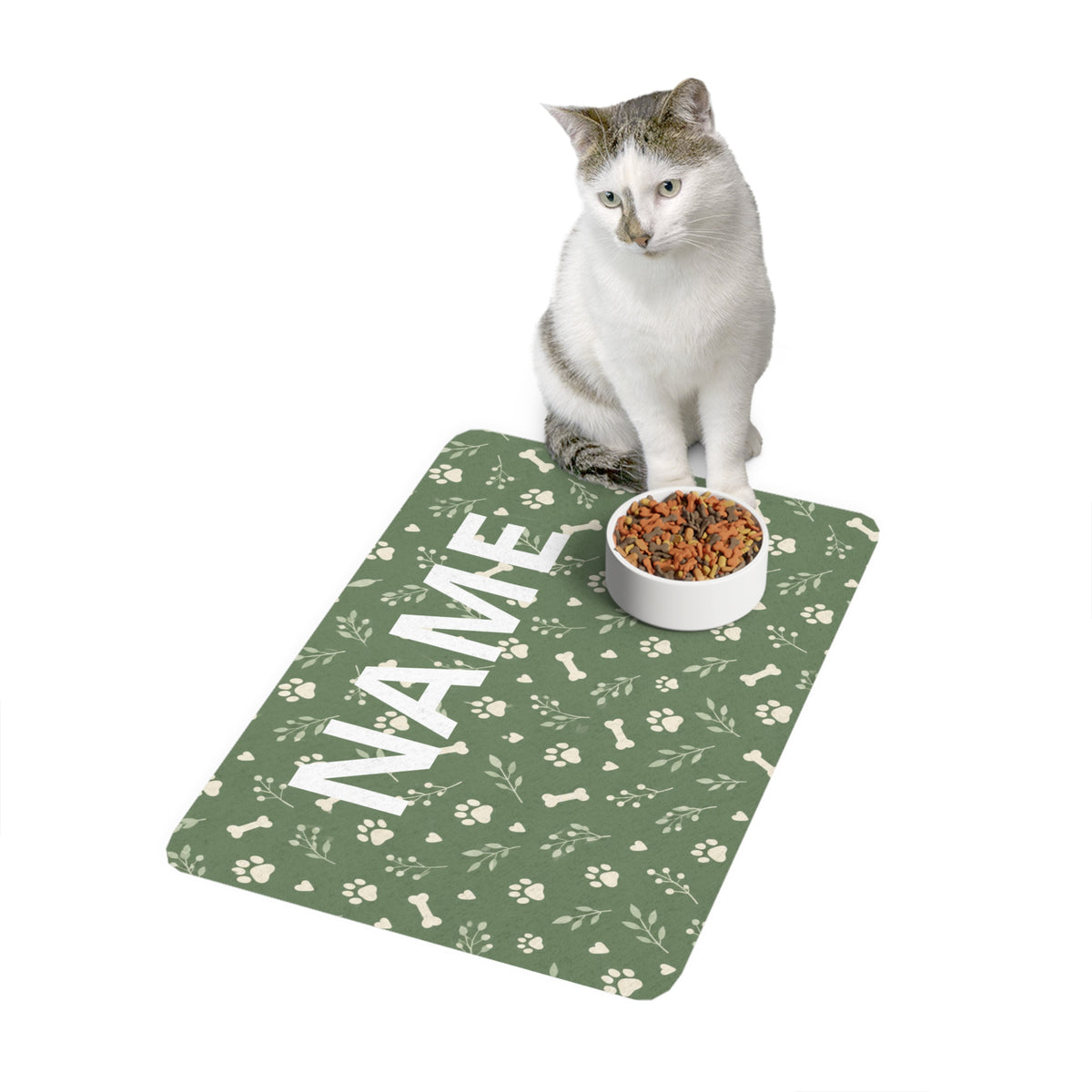 Personalised Food Mat – Paws & Bones