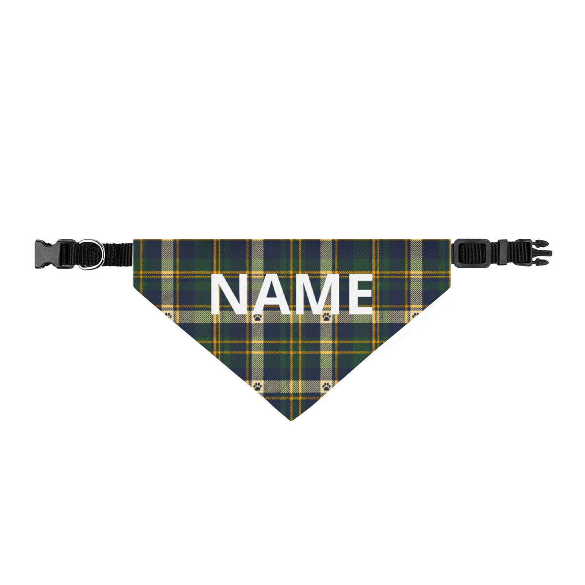 Personalised Clip-on Bandana – Tartan