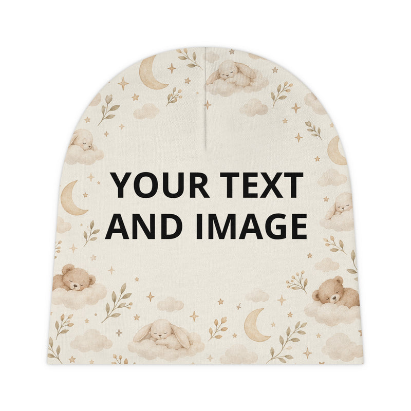 Little Moon Personalized Baby Beanie