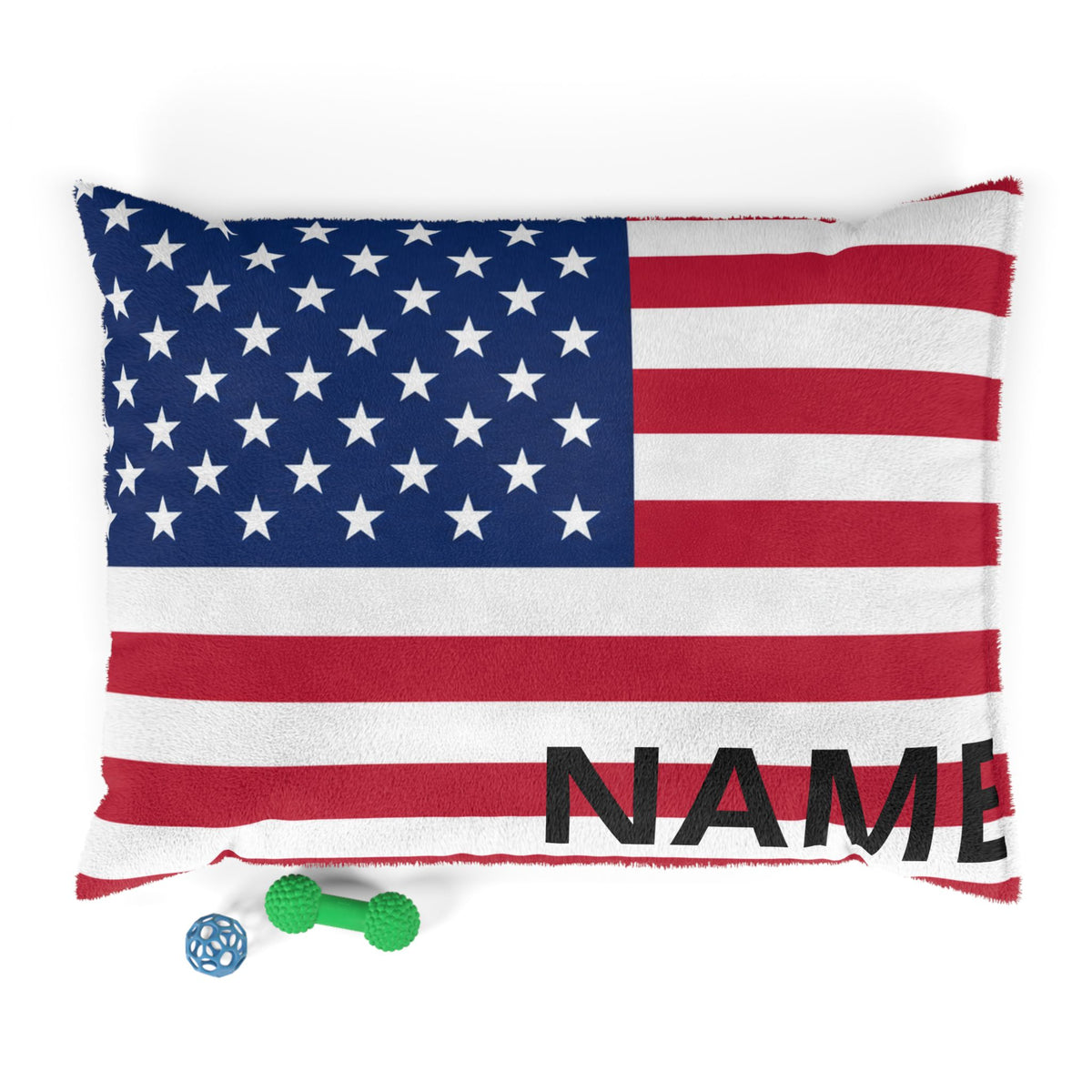 Personalised Pet Bed – Stars & Stripes