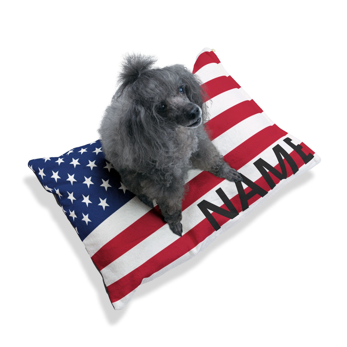 Personalised Pet Bed – Stars & Stripes