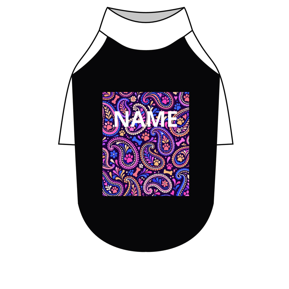 Personalised Raglan Tee – Paisley