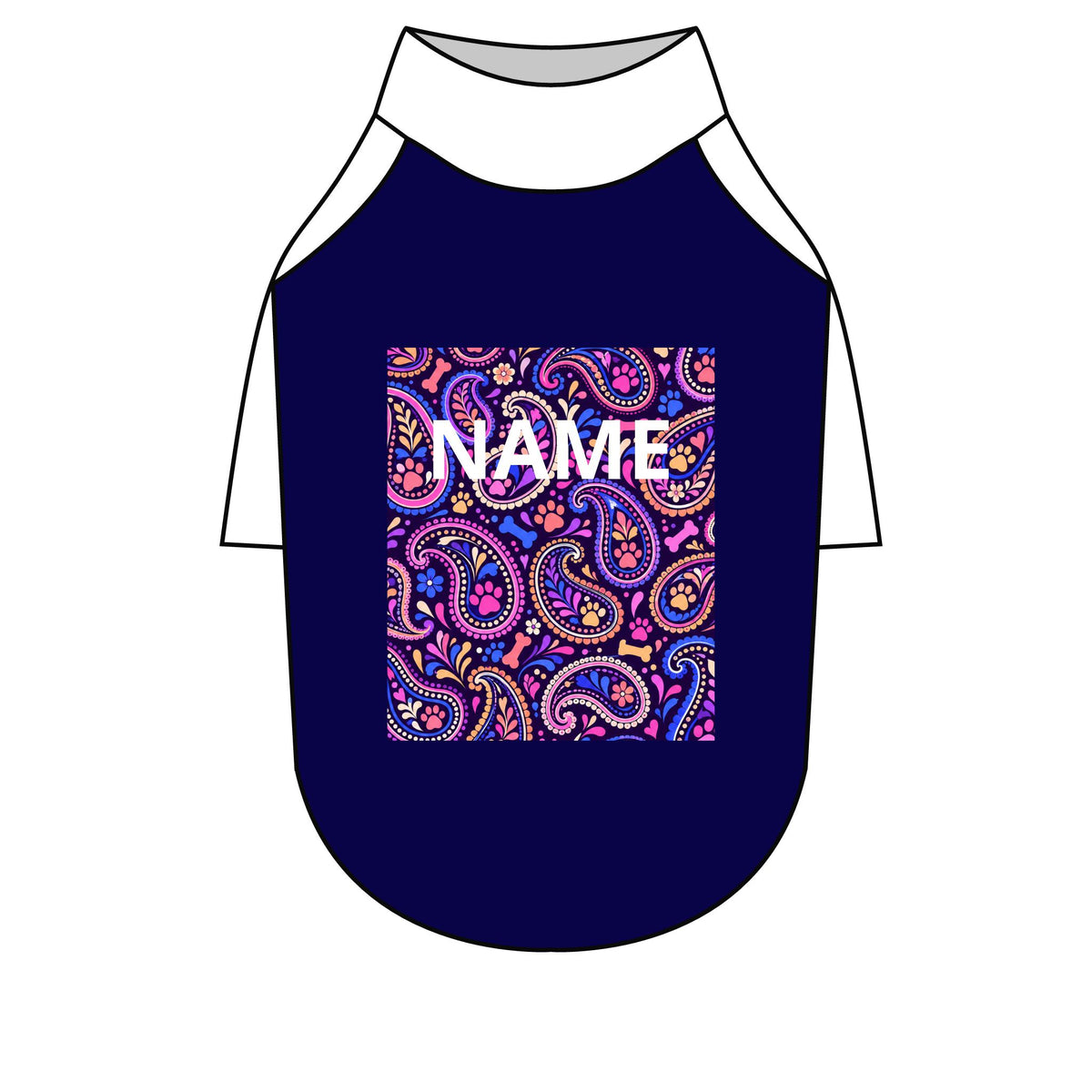 Personalised Raglan Tee – Paisley