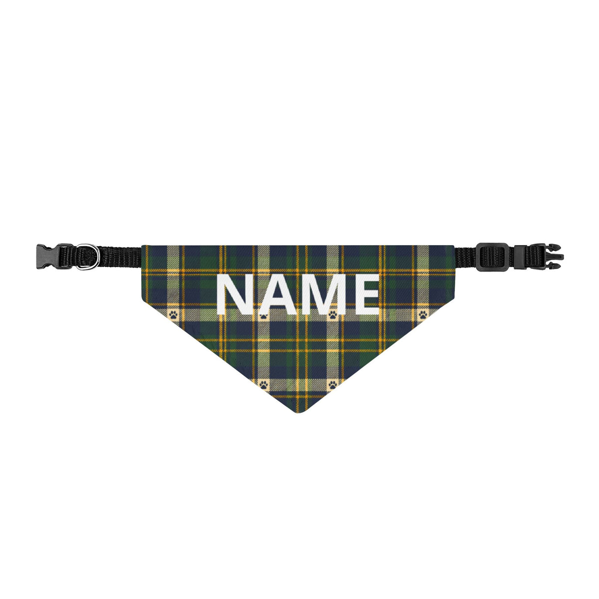 Personalised Clip-on Bandana – Tartan