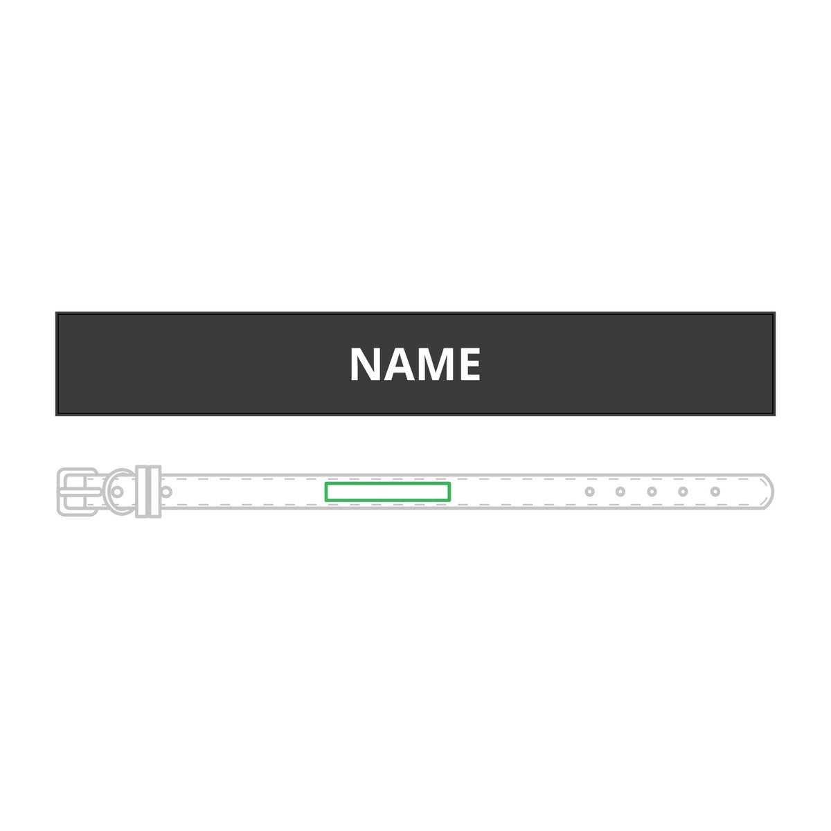 Personalised Leather Collar – Engraved