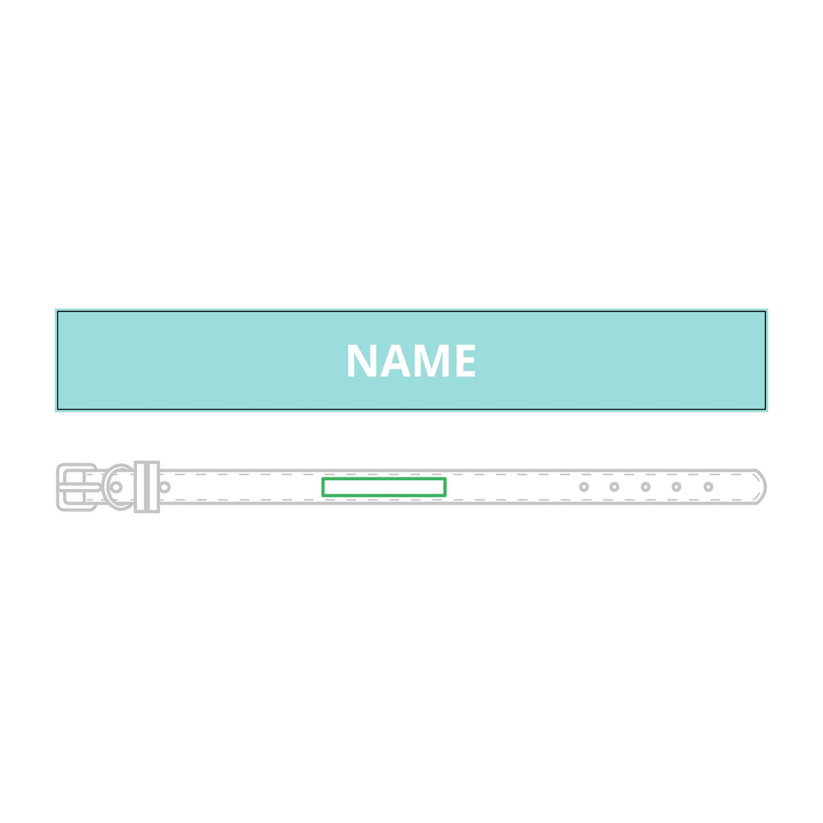 Personalised Leather Collar – Engraved