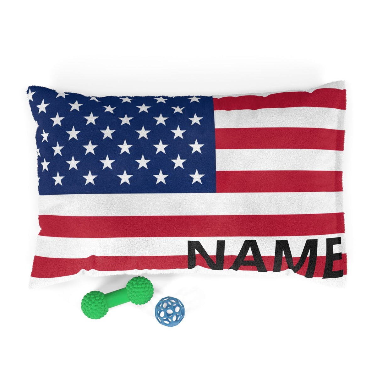 Personalised Pet Bed – Stars & Stripes