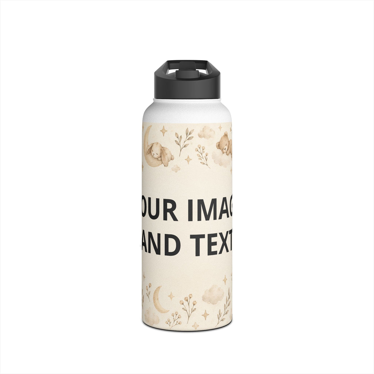 Bunny Floral Water Bottle