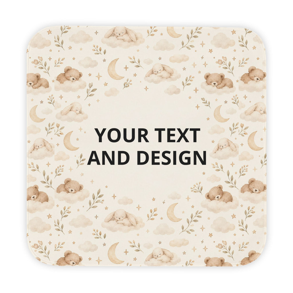 Little Moon Personalized Hooded Baby Towel