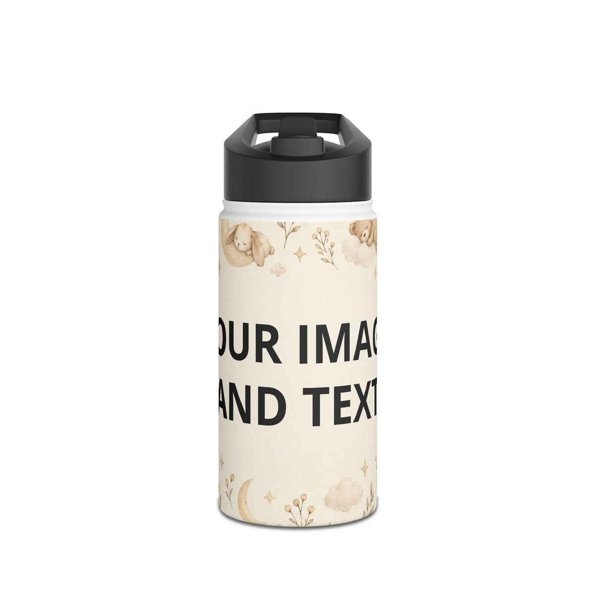 Bunny Floral Water Bottle