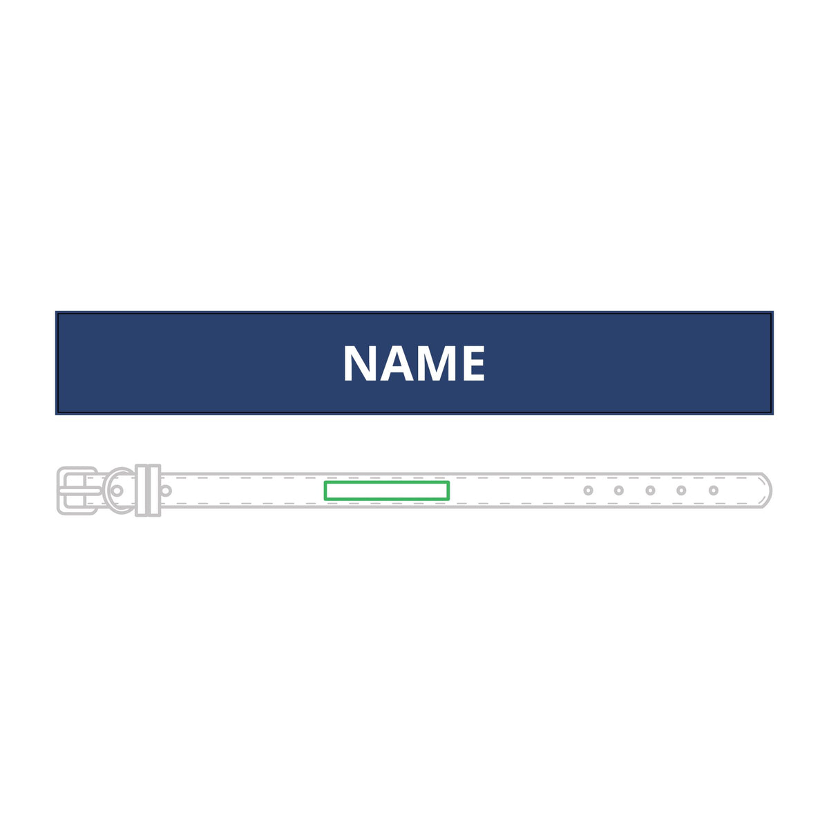 Personalised Leather Collar – Engraved