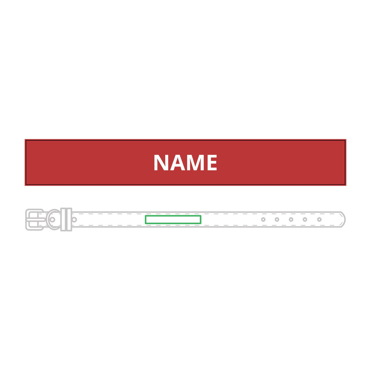 Personalised Leather Collar – Engraved