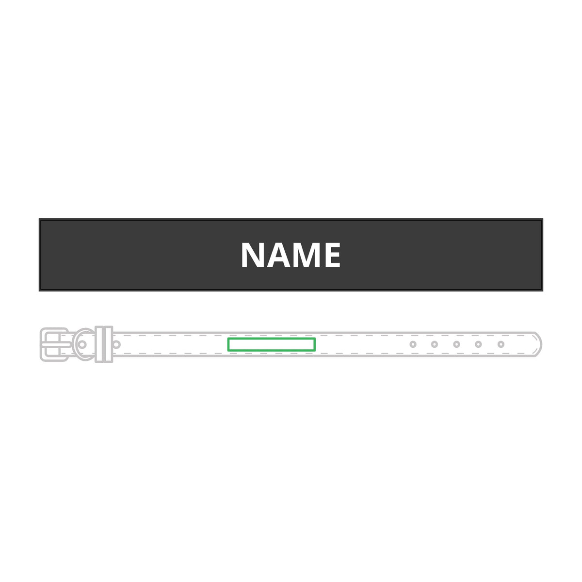 Personalised Leather Collar – Engraved