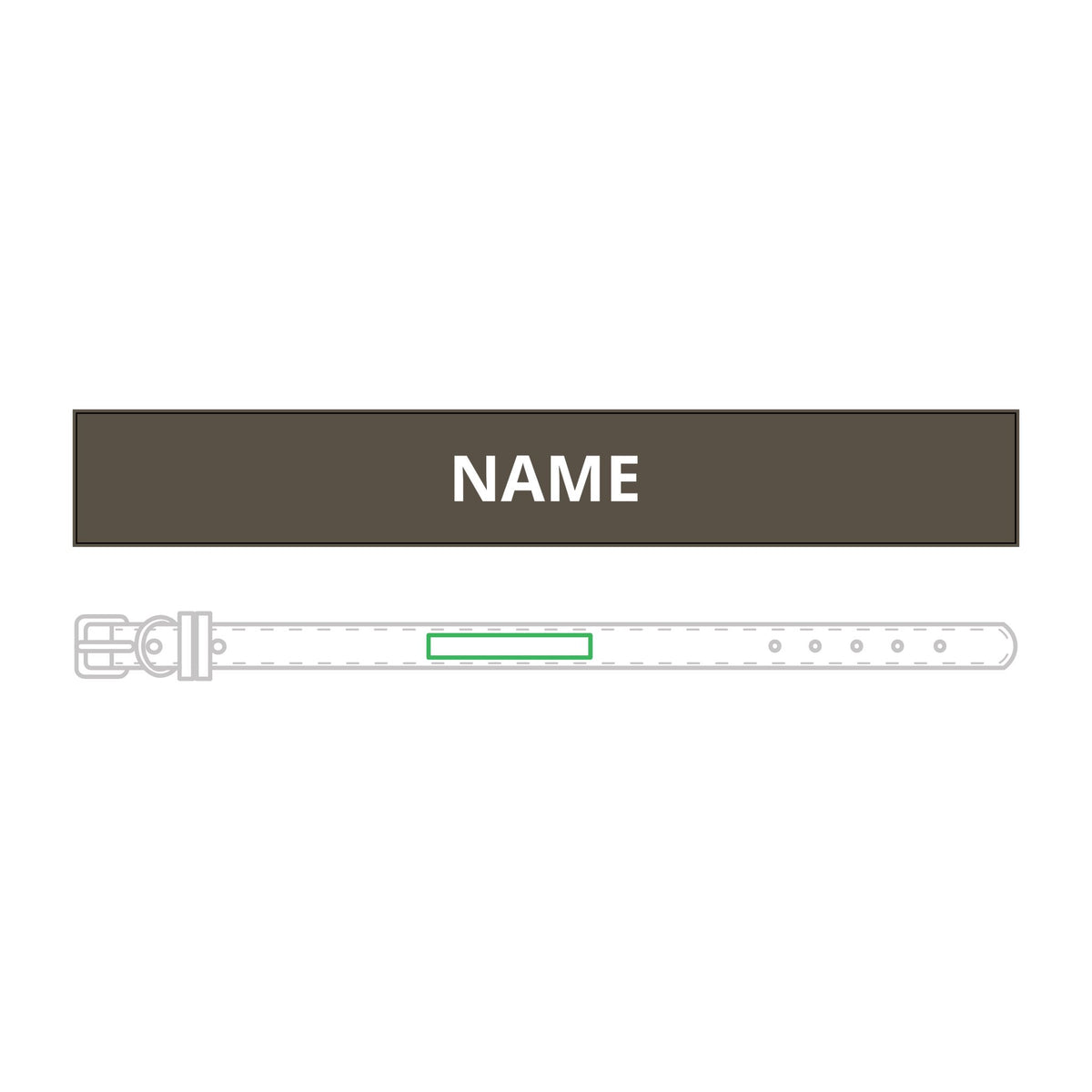 Personalised Leather Collar – Engraved