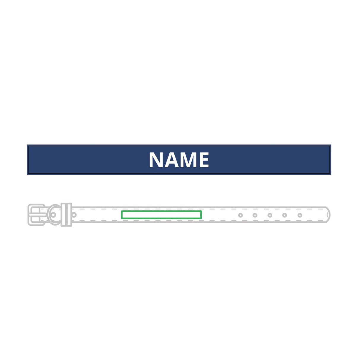 Personalised Leather Collar – Engraved