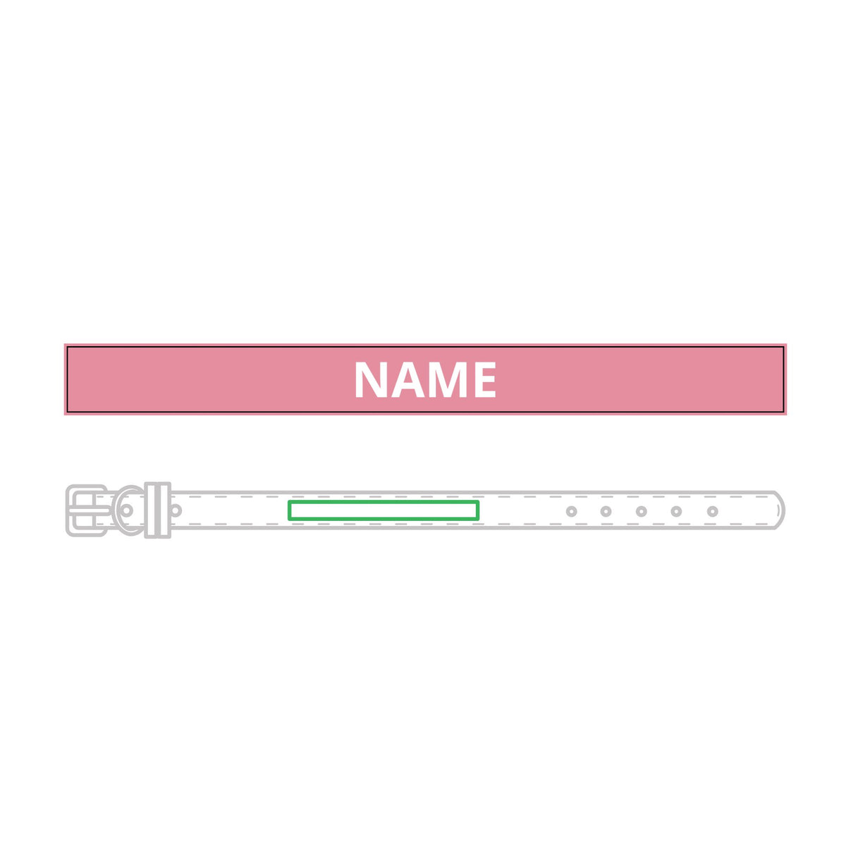Personalised Leather Collar – Engraved