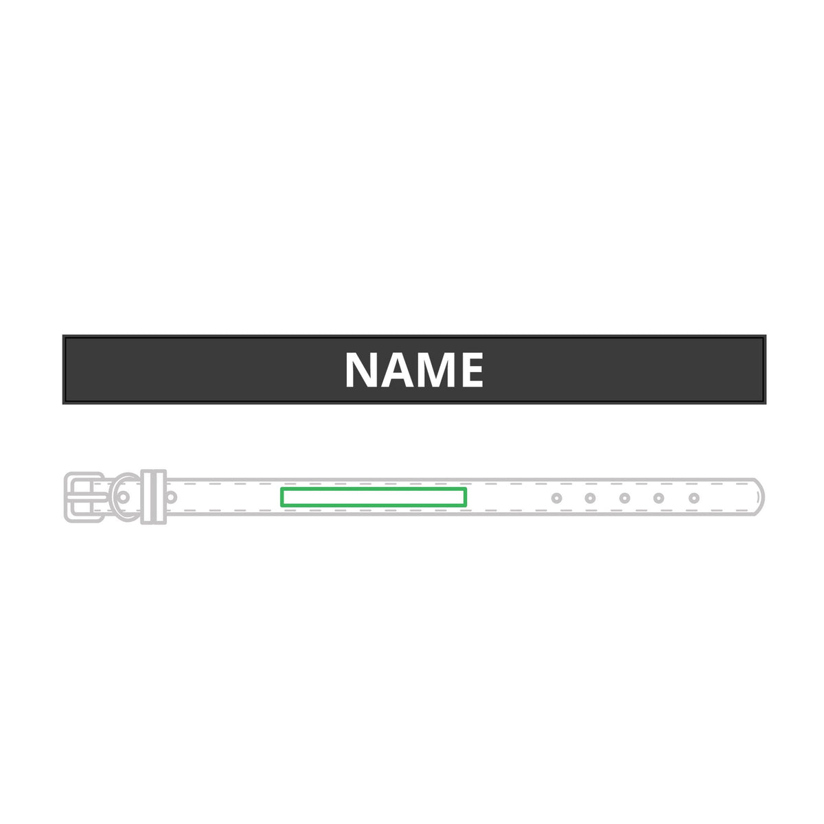 Personalised Leather Collar – Engraved