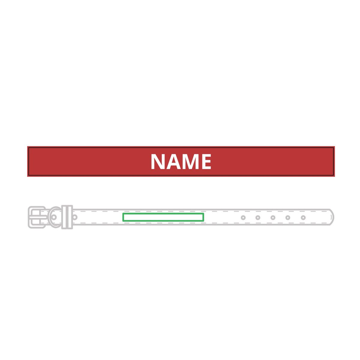 Personalised Leather Collar – Engraved