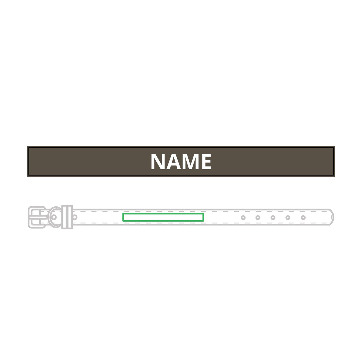 Personalised Leather Collar – Engraved