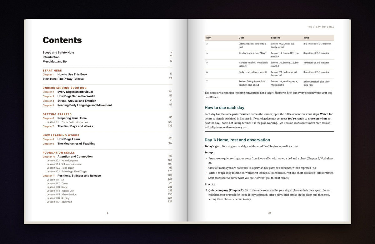Inside the book: the 7-day plan